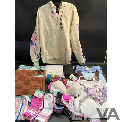 SADBOY Jacket & ANKO Assorted Household Items & Women's Clothing