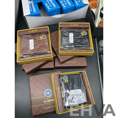 Tube Filling Machine (x5), GUPAI Cigarette Metal Case (x5), Lighters (x12) and FENG SHUN Bent Pipes (x 6) - Lot of 28