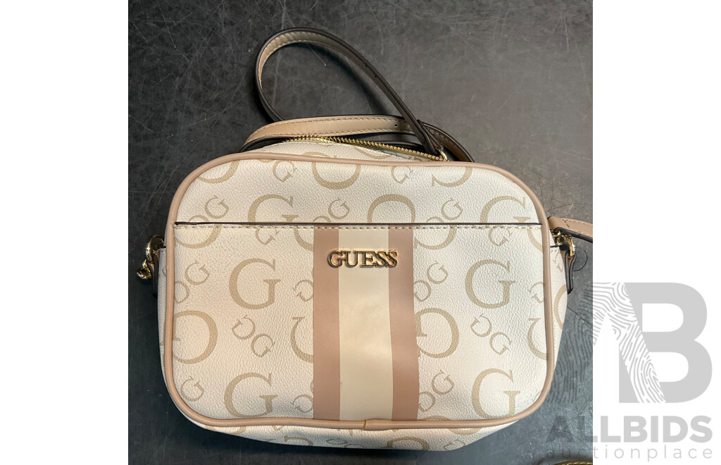 GUESS Fredericksburg Stone Color Hand Bag/Crossbody Bag - Lot of 2