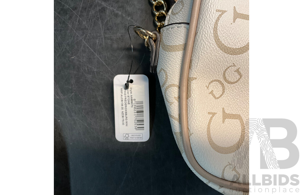 GUESS Fredericksburg Stone Color Hand Bag/Crossbody Bag - Lot of 2