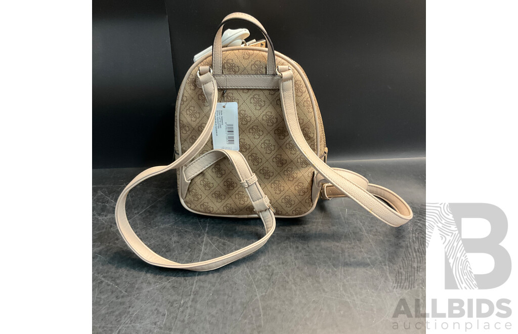 GUESS Manhattan Latte Backpack & Chai Brown Crossbody Bag - Lot of 2