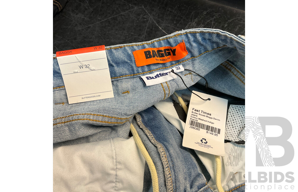 BUTTER Assorted Jeans - Size 30/32 - Lot of 4