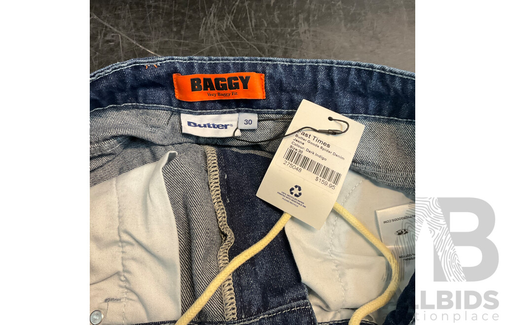 BUTTER Assorted Jeans - Size 30/32 - Lot of 4