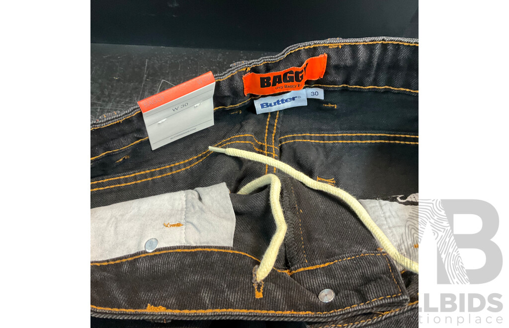BUTTER Assorted Jeans - Size 30/32 - Lot of 4