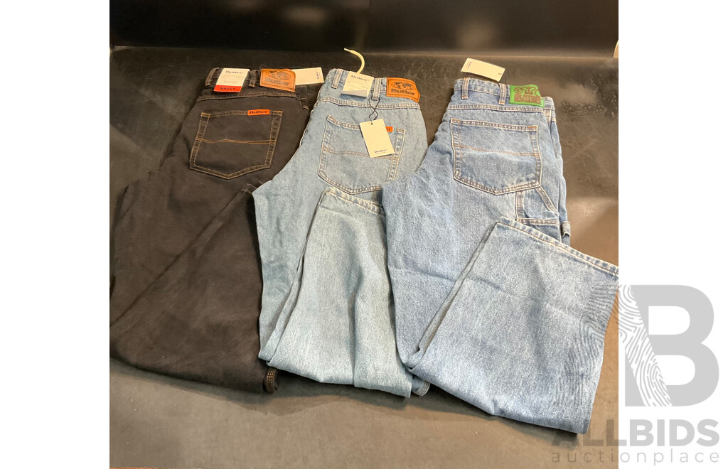BUTTER Assorted Jeans - Size 28 - Lot of 3