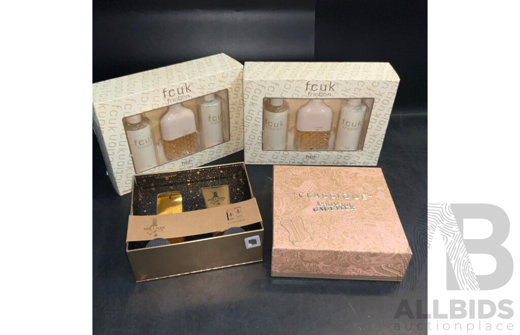 FCUK, JEAN PAUL, PACO RABANNE Gift Set - Lot of 4