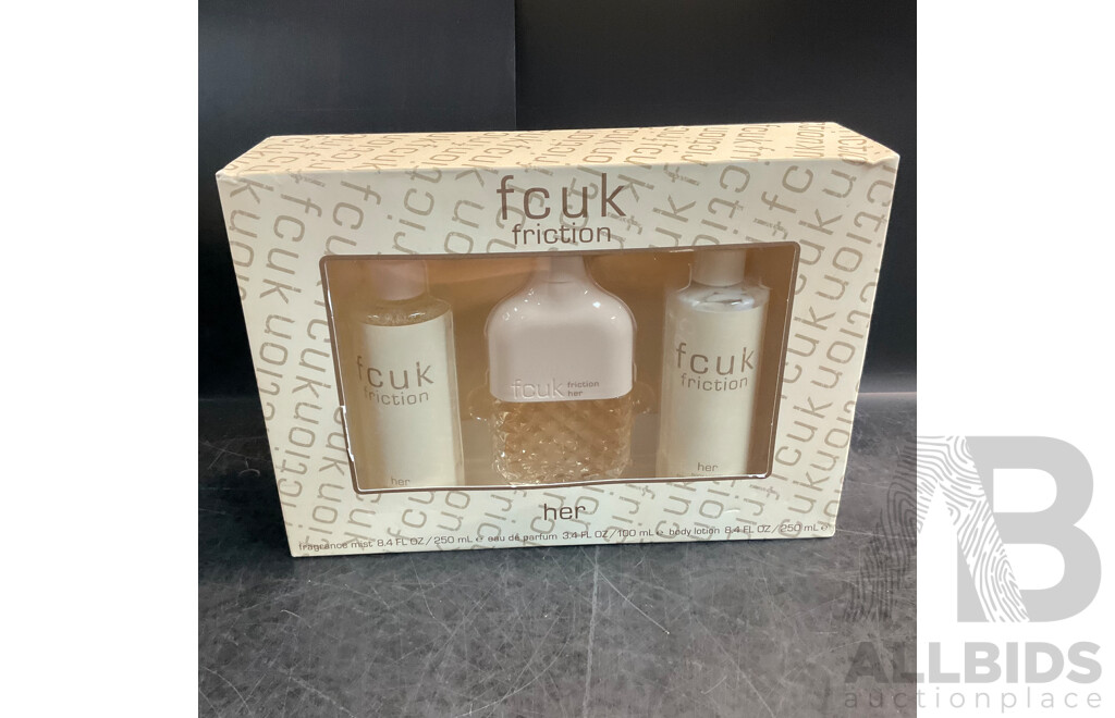 FCUK, JEAN PAUL, PACO RABANNE Gift Set - Lot of 4