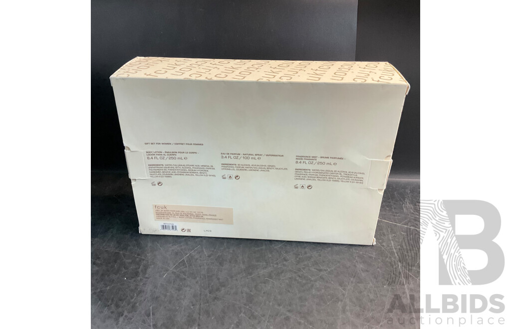 FCUK, JEAN PAUL, PACO RABANNE Gift Set - Lot of 4