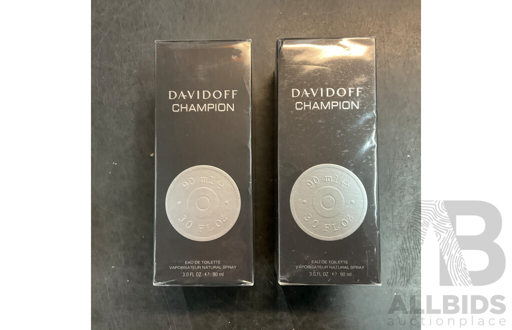 DAVIDOFF, SHANE WARNE, POWER EauDe Toilette - Lot of 4
