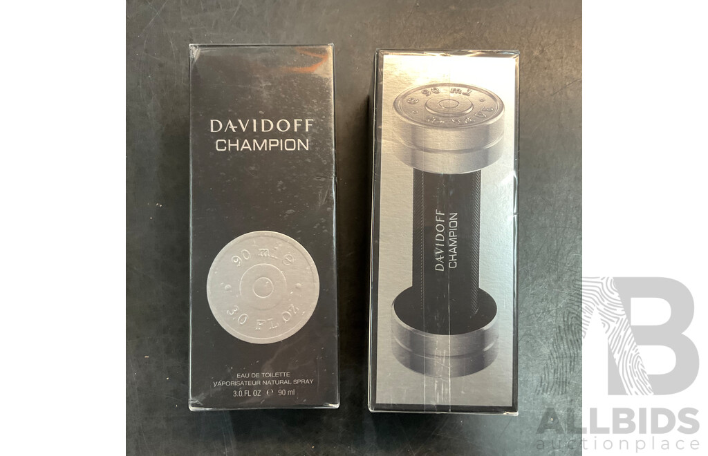 DAVIDOFF, SHANE WARNE, POWER EauDe Toilette - Lot of 4