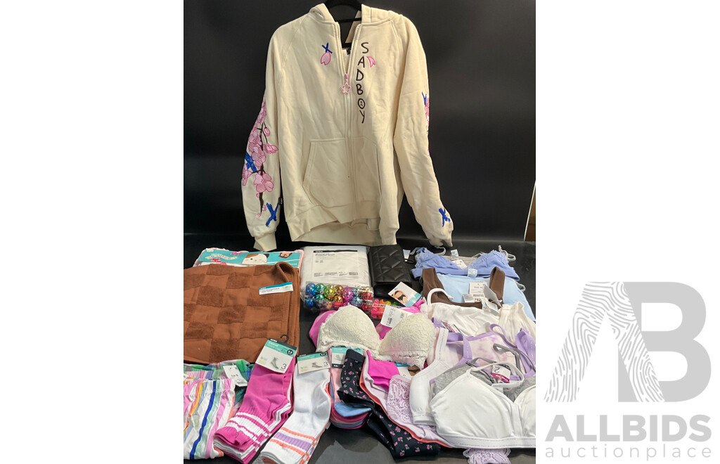 SADBOY Jacket & ANKO Assorted Household Items & Women's Clothing
