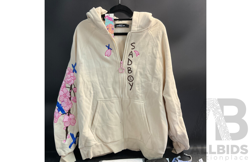 SADBOY Jacket & ANKO Assorted Household Items & Women's Clothing