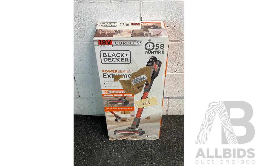 BLACK DECKER Power Series Extreme Cordless Stick Vacuum