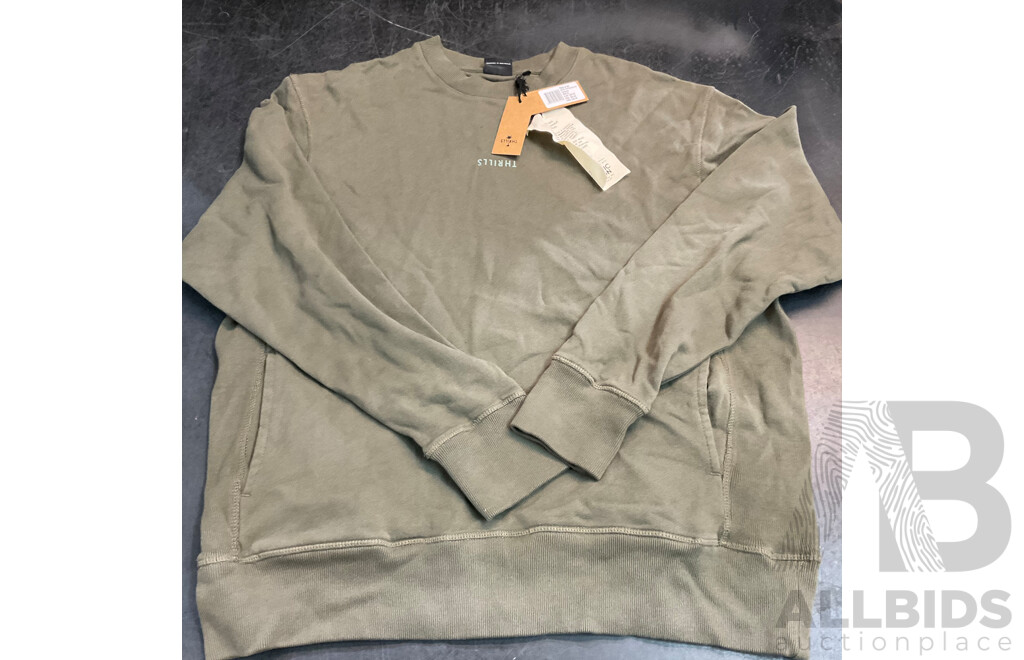 THRILLS Jumpers (S/M) & LACOSTE T-Shirt (L) & INDUSTRIE Pants (M) - Lot of 4