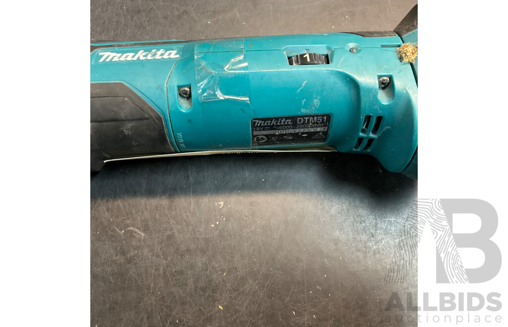MAKITA DHR242 Rotary Hammer & DTM51 Multi-tool & BSS610 Cordless Circular Saw