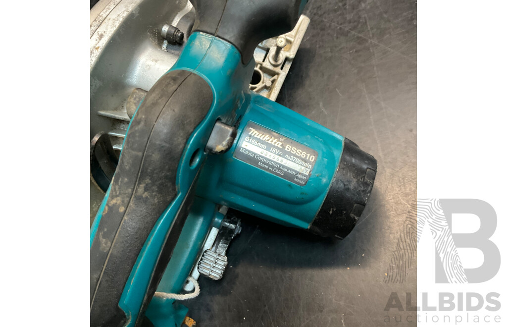 MAKITA DHR242 Rotary Hammer & DTM51 Multi-tool & BSS610 Cordless Circular Saw
