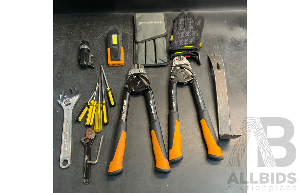 FISKARS Bolt Cutter & Assorted Tools