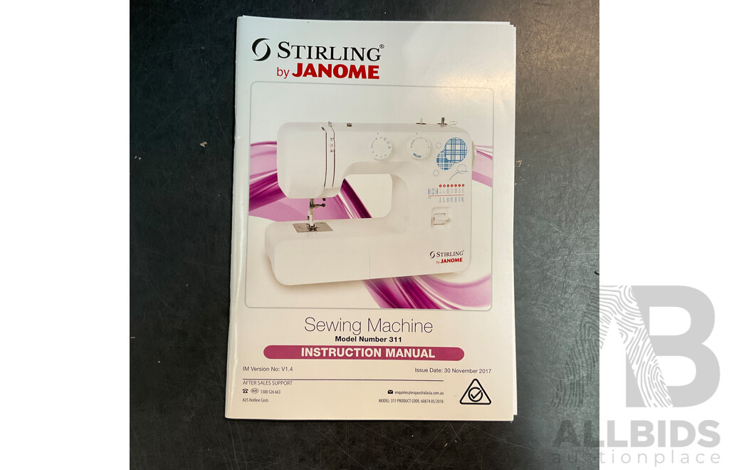 STIRLING Sewing Machine 311 with Carry Case