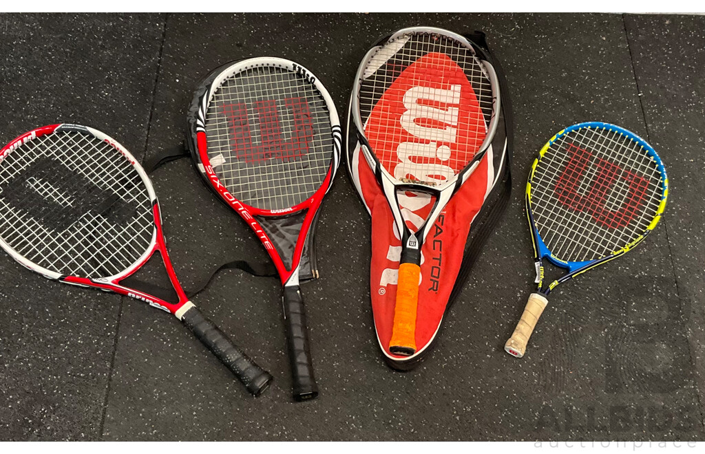 Assorted PRINCE, WILSON Tennis Racquet