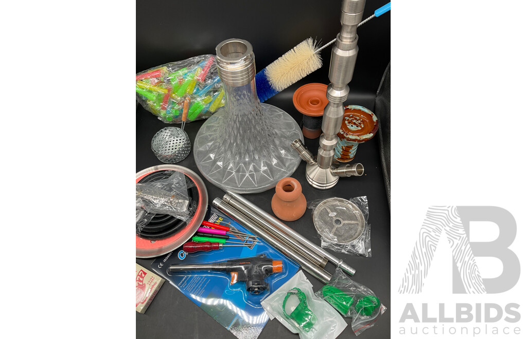 SHISHA MATE Glass Shisha Hookah  with Accessories