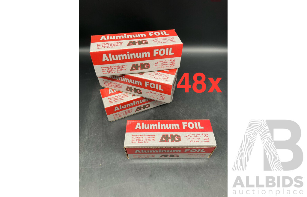 Shisha Hookah AHG Aluminium Foil - Lot of 48
