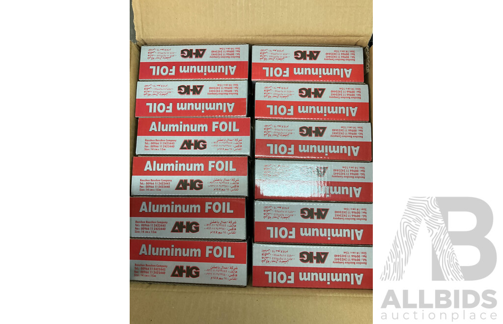 Shisha Hookah AHG Aluminium Foil - Lot of 48