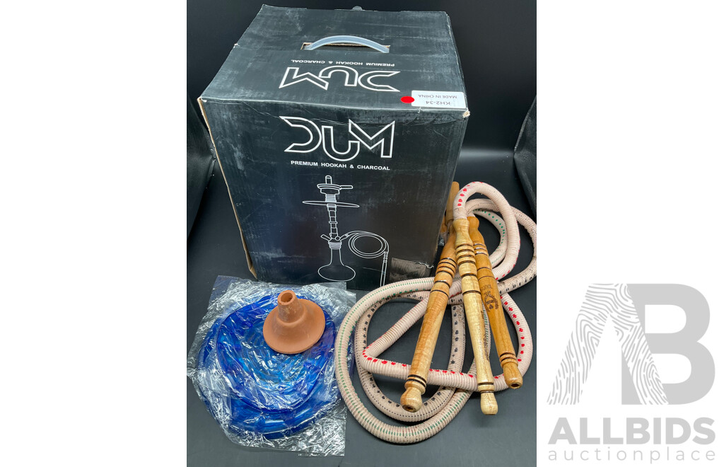 DUM Premium Glass Shisha Hookah  with Accessories
