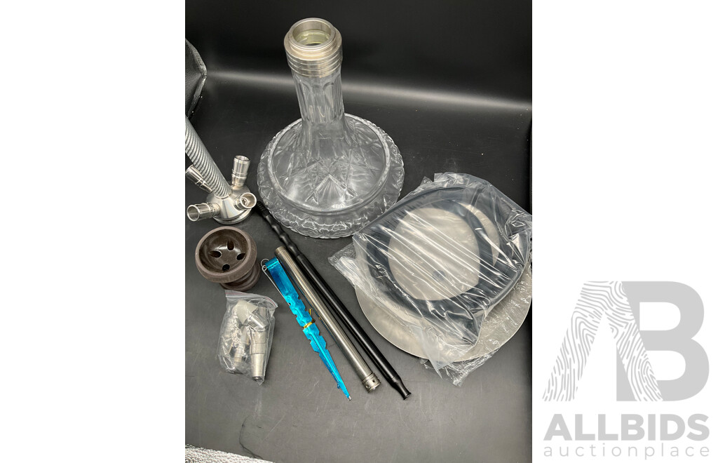 DUM Premium Glass Shisha Hookah  with Accessories