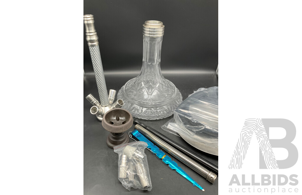 DUM Premium Glass Shisha Hookah  with Accessories