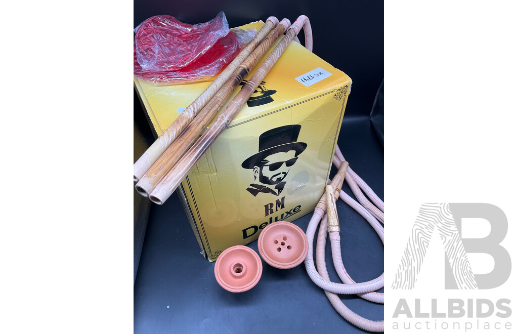 RM DELUXE Glass Shisha Hookah  with Accessories