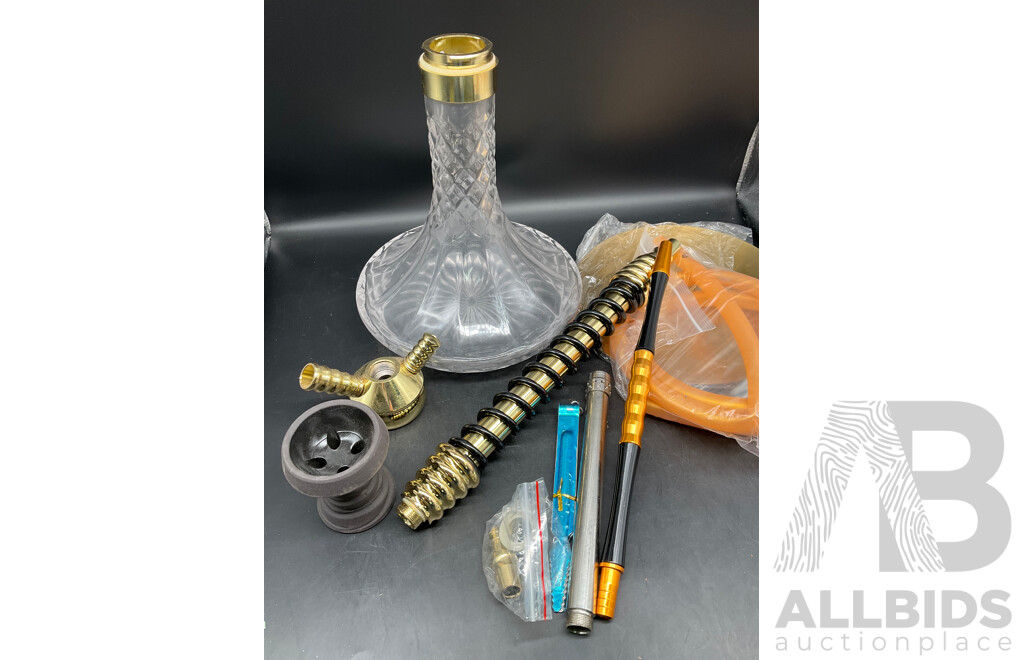 RM DELUXE Glass Shisha Hookah  with Accessories