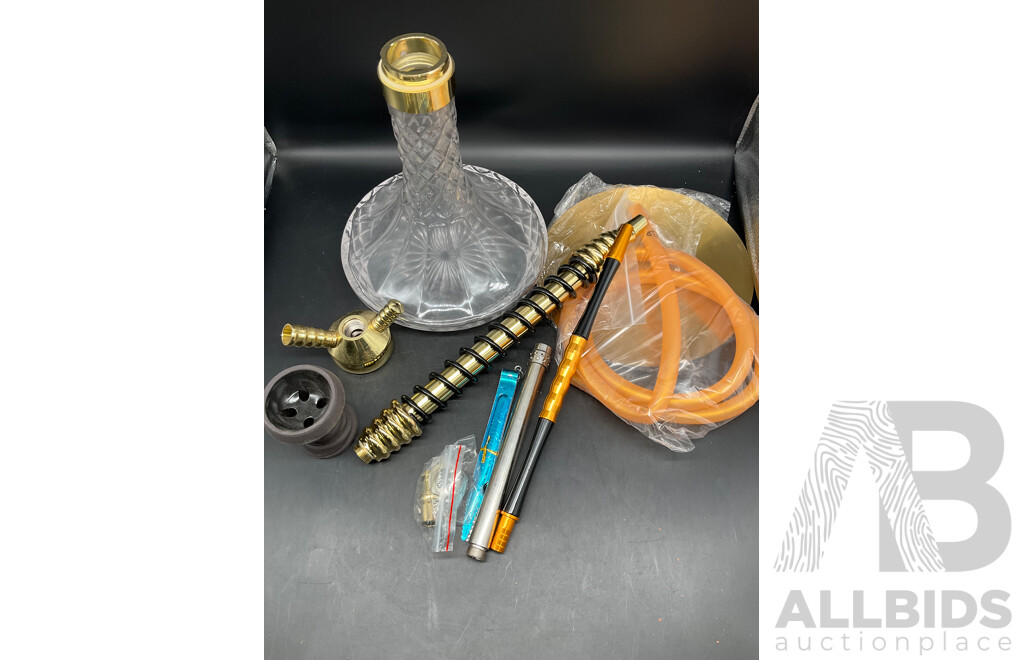 RM DELUXE Glass Shisha Hookah  with Accessories
