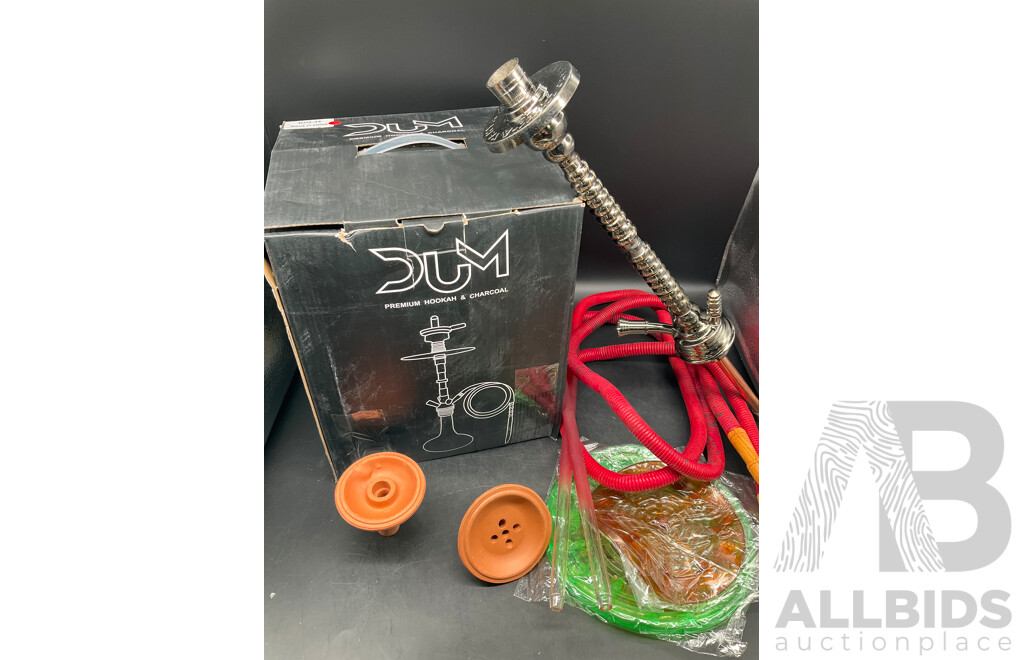 DUM PREMIUM Glass Shisha Hookah  with Accessories