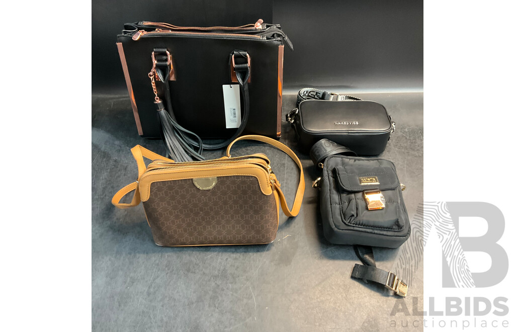NAKEDVICE & Assorted COLETTE Women's HandBags - Lot of 4