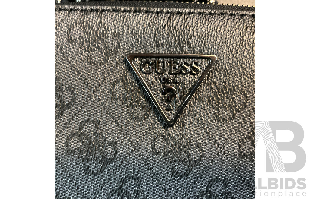 GUESS Black & Grey Cross Body Bag