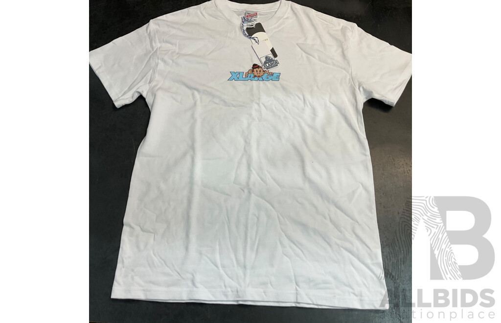 XLARGE, GANT & Assorted Women/Men's T-shirt - Size S - Lot of 9