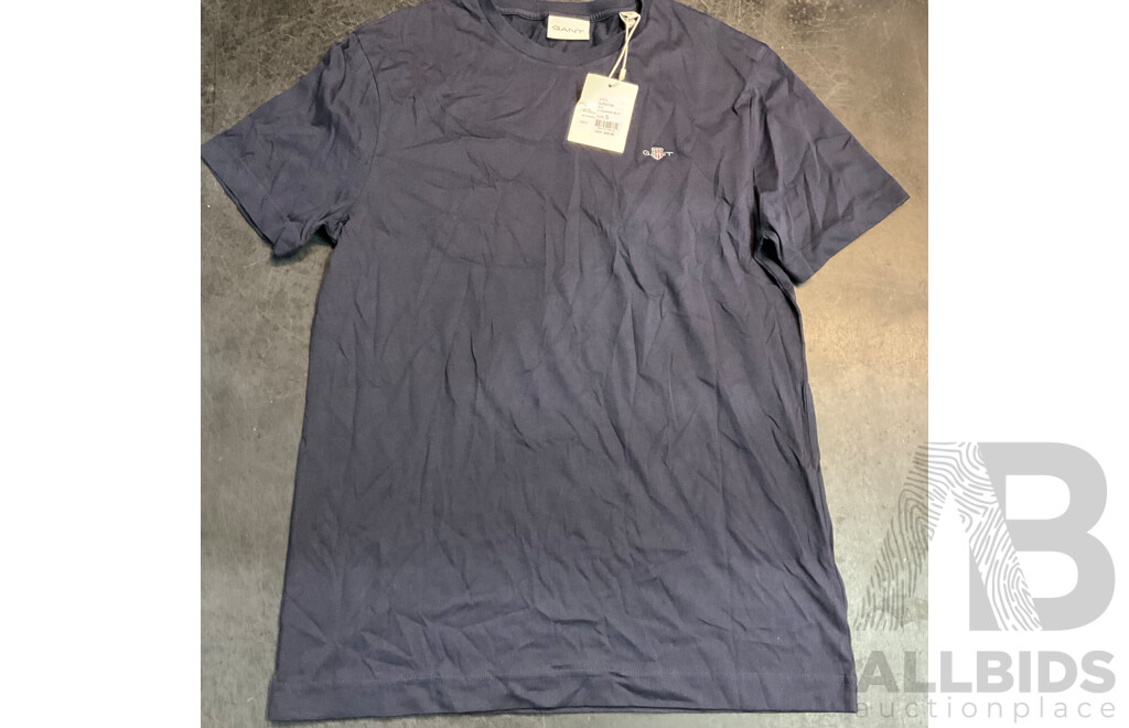 XLARGE, GANT & Assorted Women/Men's T-shirt - Size S - Lot of 9