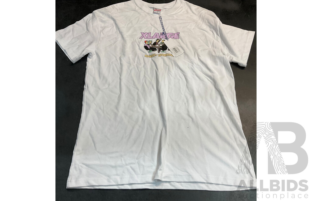 XLARGE, GANT & Assorted Women/Men's T-shirt - Size S - Lot of 9