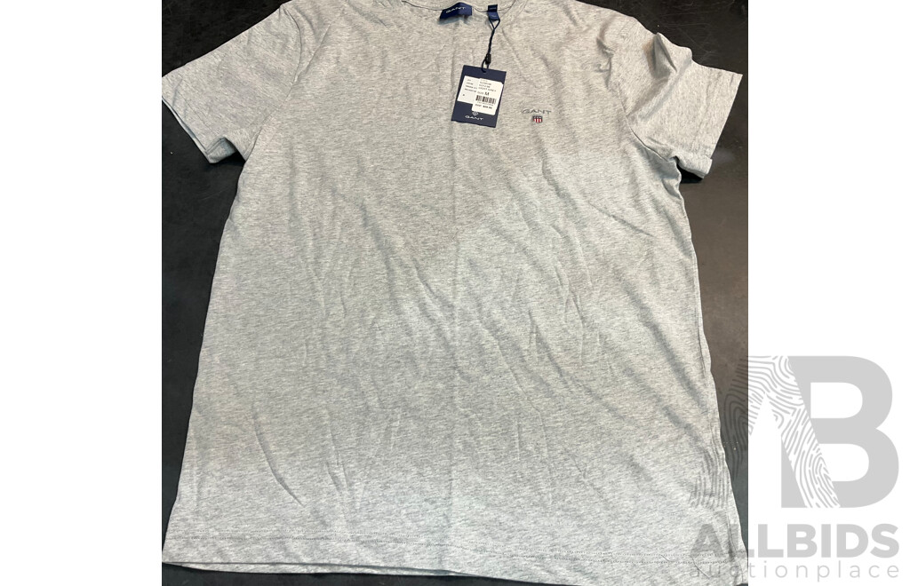 TOMMY HILFIGER, GANT & Assorted Women/Men's T-Shirt & POLO Shirt - SizeM/ L/XXL - Lot of 9