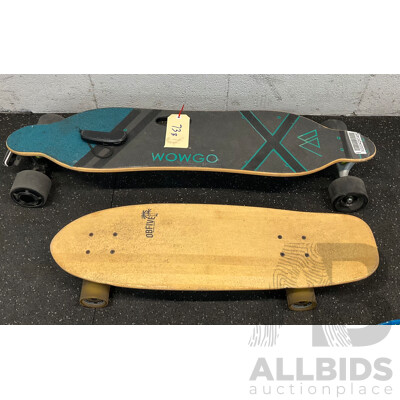 WOWGO Electric Skateboard & OBFIVE Skateboard