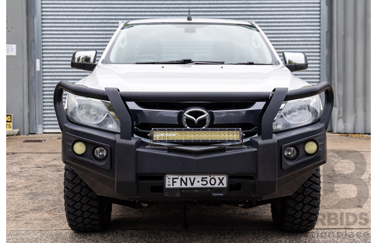 04/2017 Mazda BT-50 XTR (4x4) MY16 Dual Cab Utility Cool White Turbo Diesel 3.2L