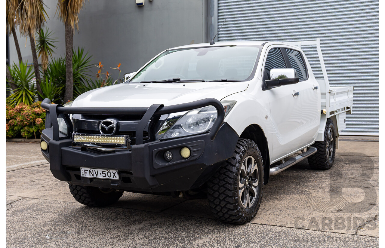 04/2017 Mazda BT-50 XTR (4x4) MY16 Dual Cab Utility Cool White Turbo Diesel 3.2L