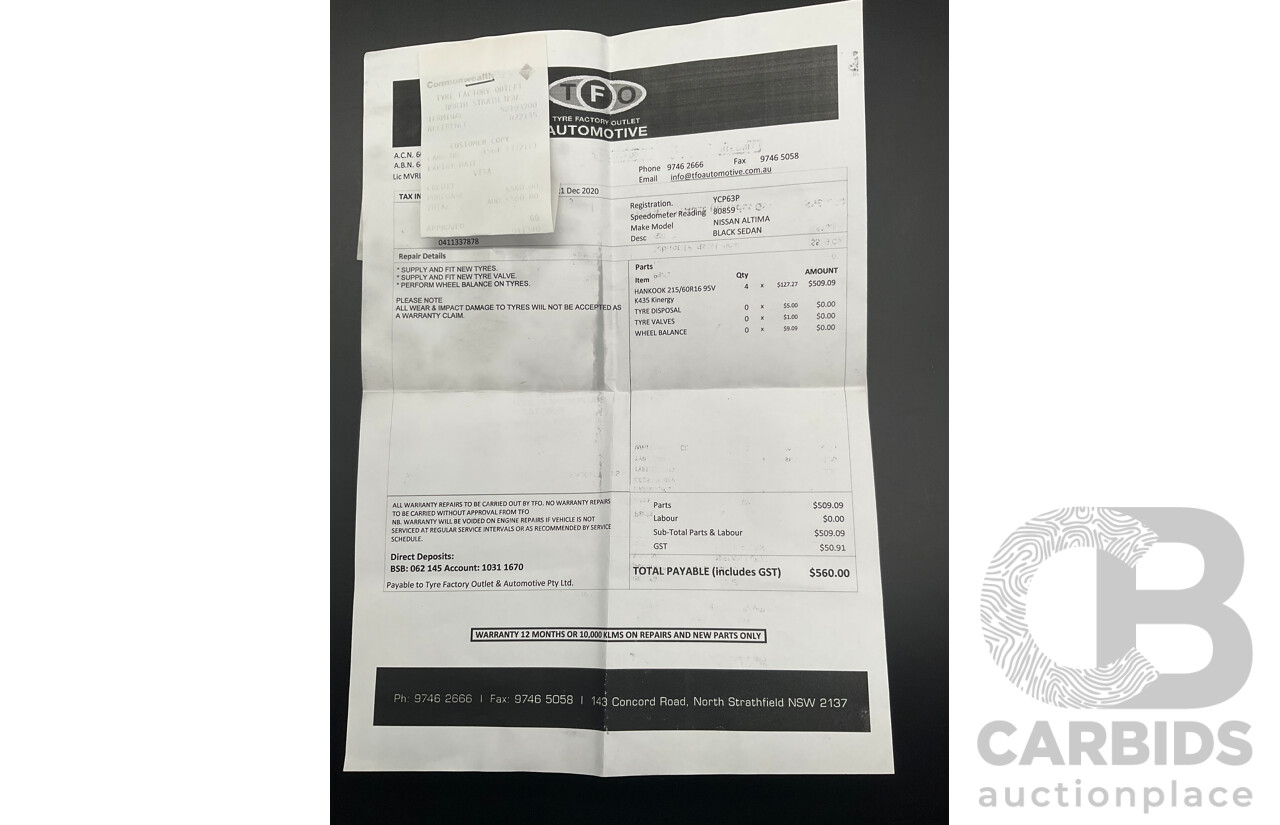 9/2014 Nissan Altima ST L33 4d Sedan Ebony Black 2.5L