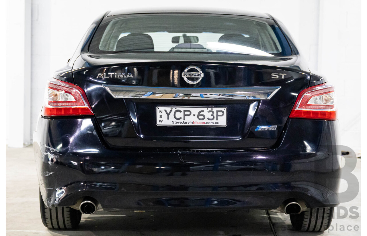 9/2014 Nissan Altima ST L33 4d Sedan Ebony Black 2.5L