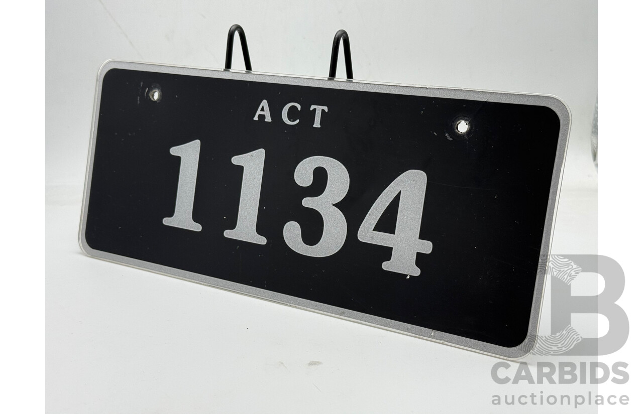 ACT 4-Digit Number Plate - 1134