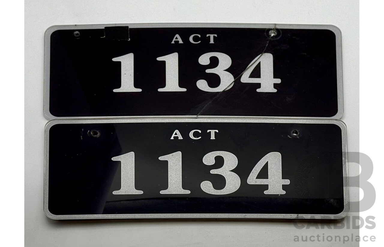 ACT 4-Digit Number Plate - 1134