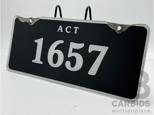 ACT 4-Digit Number Plate - 1657