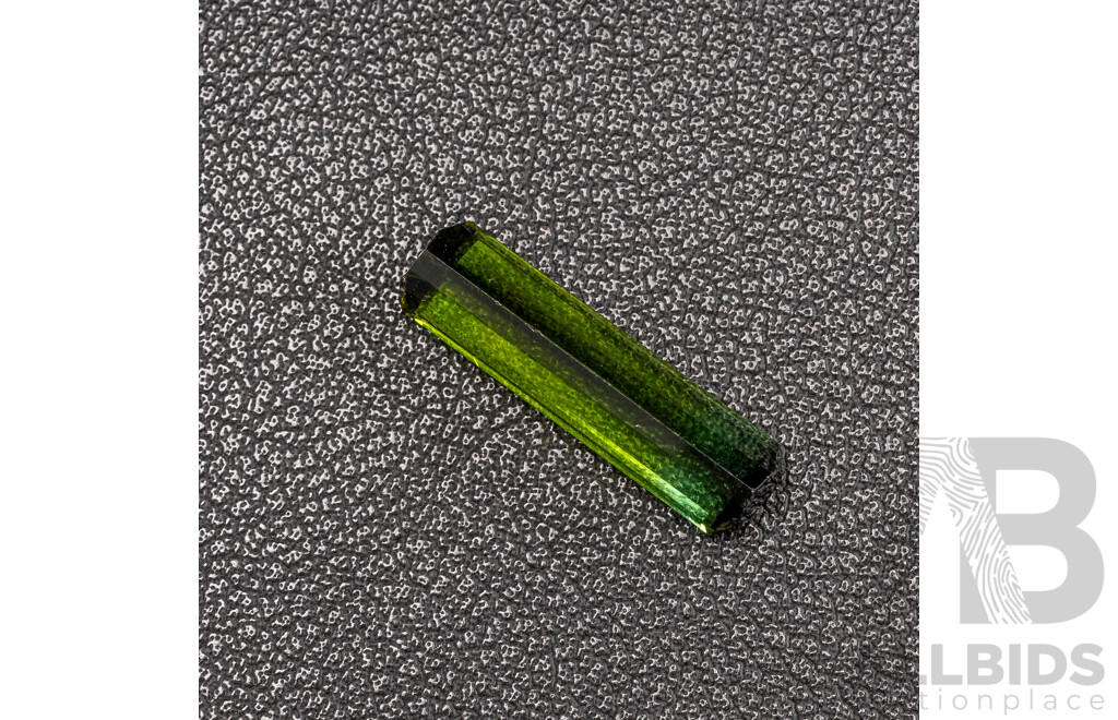 Green Tourmaline, Natural Unset Emerald Cut Gemstone, 6.95ct