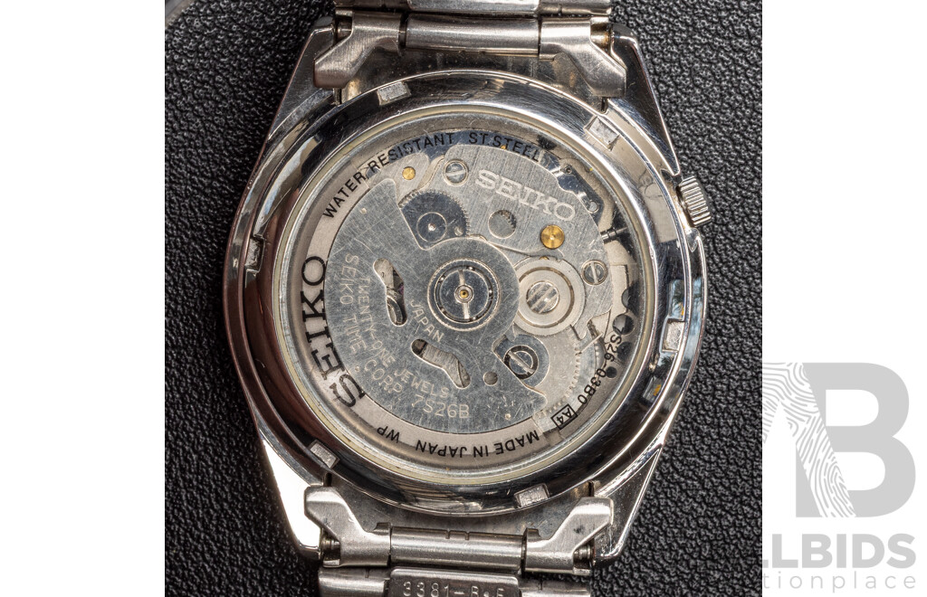 Seiko 5 Automatic 21 Jewels Vintage Watch, 7S26-03B0, 35mm, Dark Navy