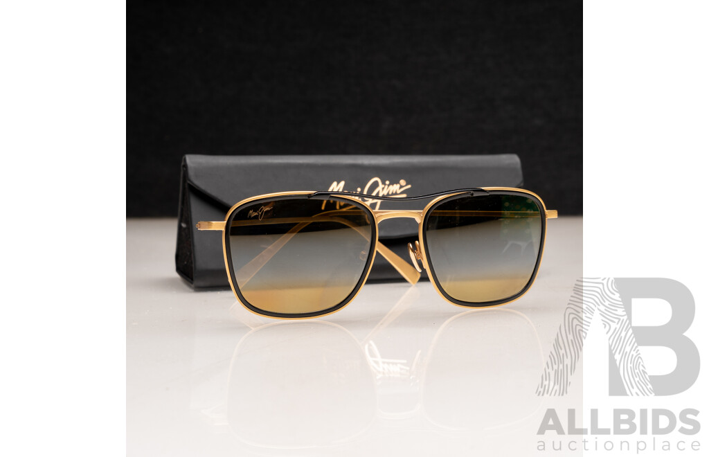 Maui Jim Following Seas Titanium Framed Sunglasses, MJ-555-16M